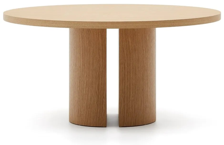 Okrúhly jedálenský stôl v dekore duba ø 150 cm Nealy – Kave Home