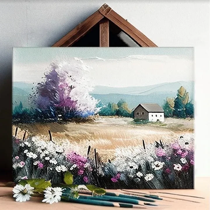 Krajinka na plátne Miesto plná tajomstiev 40x50 cm