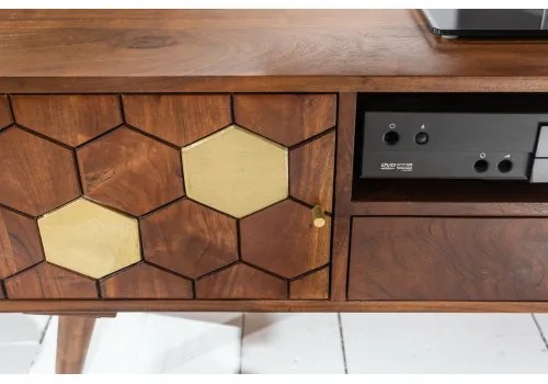 TV-skrinka 39949 140cm Drevo Acacia  - Komfort-nábytok