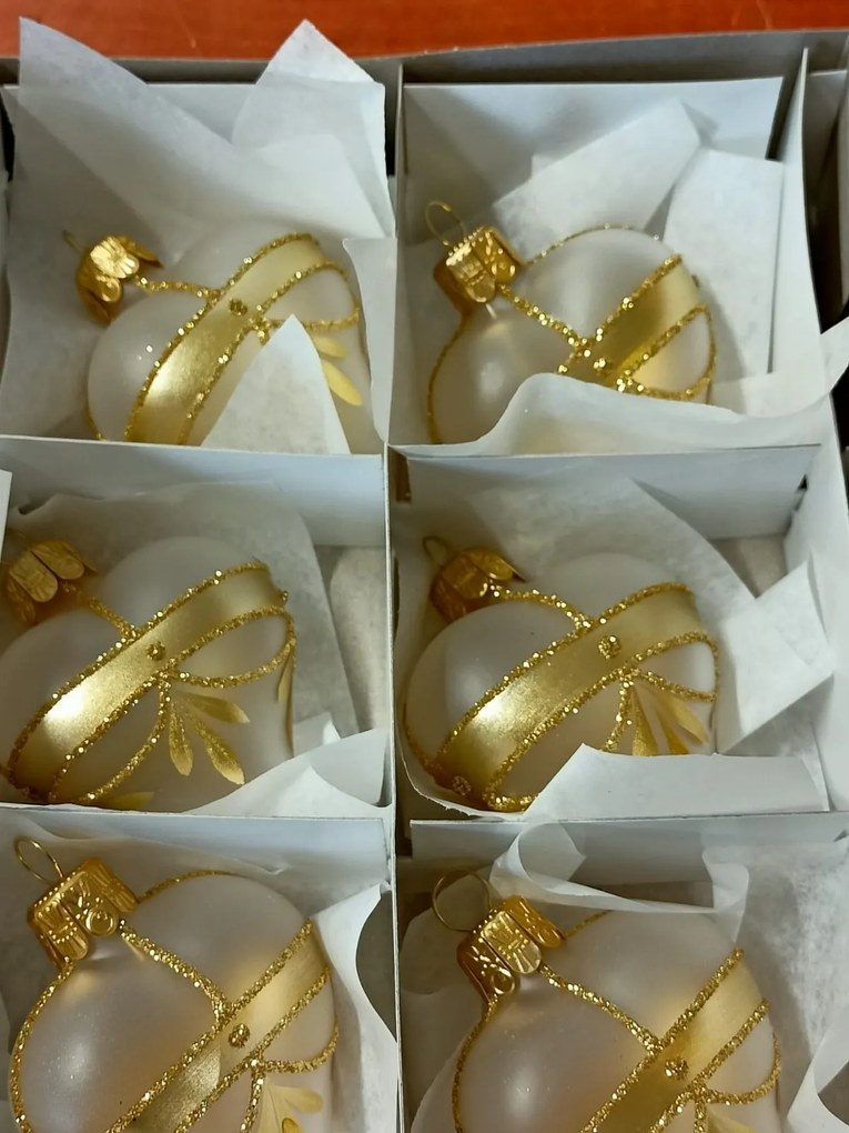 Bella Rose Sklenená vianočná ozdoba Srdce Mat