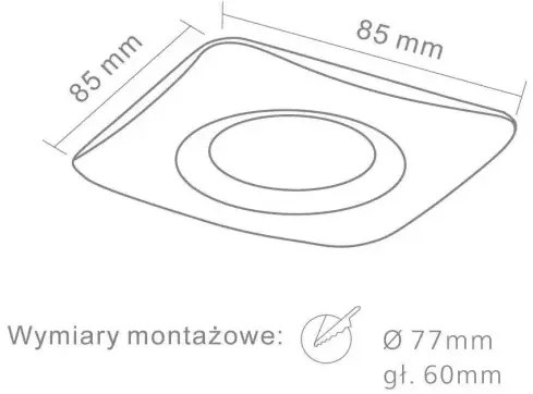 Moderné podhľadové svietidlo Bello biela