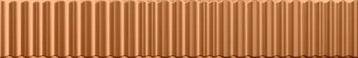 Obklad Vilar Albaro Metallica copper 5x30 cm reliéfna METALLICACO