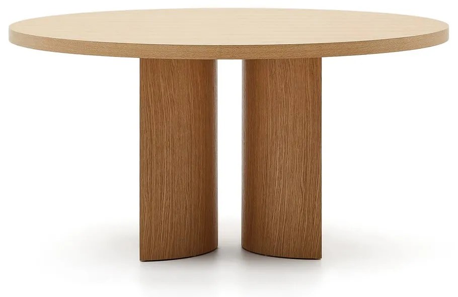Okrúhly jedálenský stôl v dekore duba ø 150 cm Nealy – Kave Home