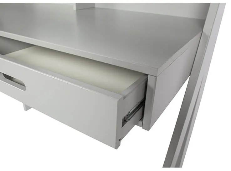 Písací stôl connect 112 x 55 cm sivý MUZZA