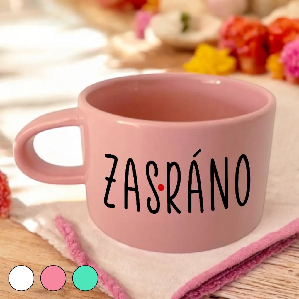 Ahome Hrnček makronka - Zas ráno Vyberte farbu: Ružová