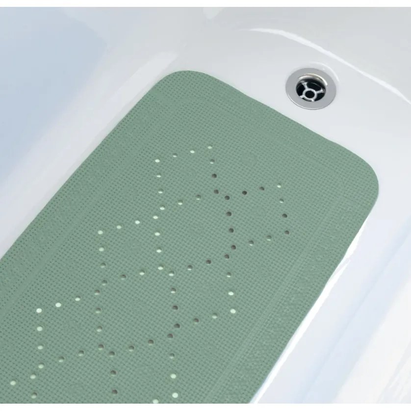 Spirella Protišmyková podložka do vane ALASKA, zelená, 91 x 36 cm