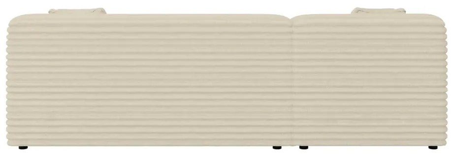 Béžová menčestrová rohová pohovka (ľavý roh/s leňoškou) Martin – Ropez