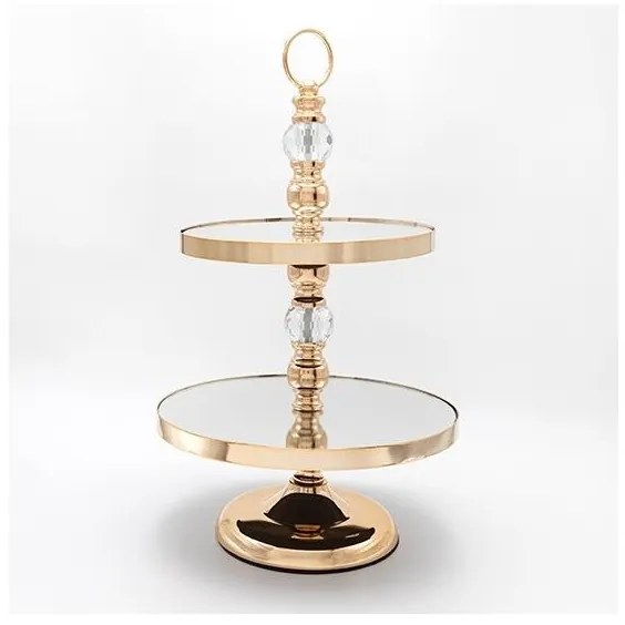 Dekoračný podnos 50x30 cm zlatá