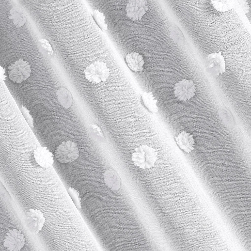 ZÁVES NA PÁSKE STELLA 140X270 CM BIELA