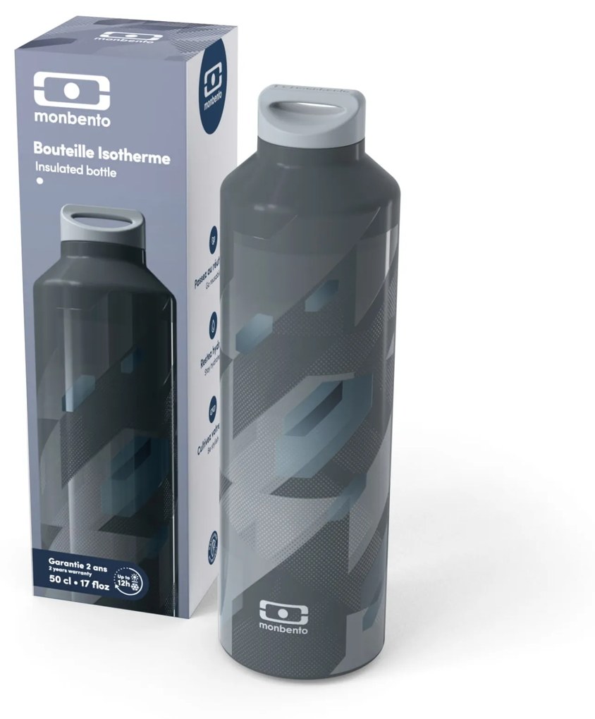 monbento Termoska Monbento Steel Graphic Grey 500 ml