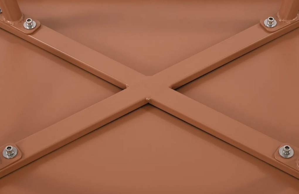 Konferenčný stolík Velva - v45 x 80 x 45 cm - Terracotta