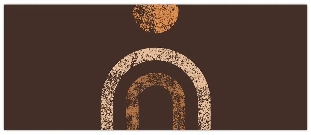 Obraz - Oranžové oblúky N⁰1 (120x50 cm)