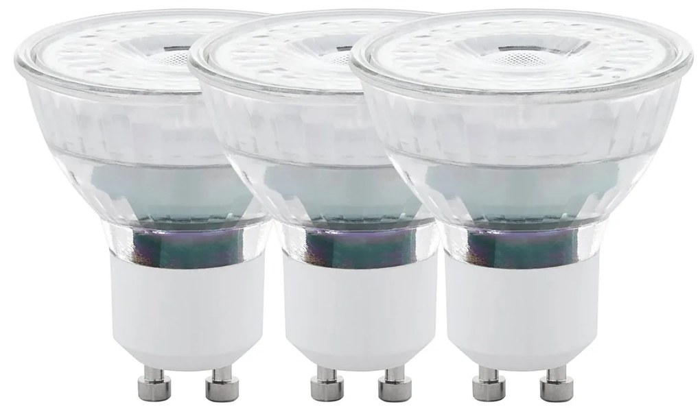 EGLO LED žiarovka, GU10, 4,5 W, 345lm, 2700K, teplá biela, 3ks