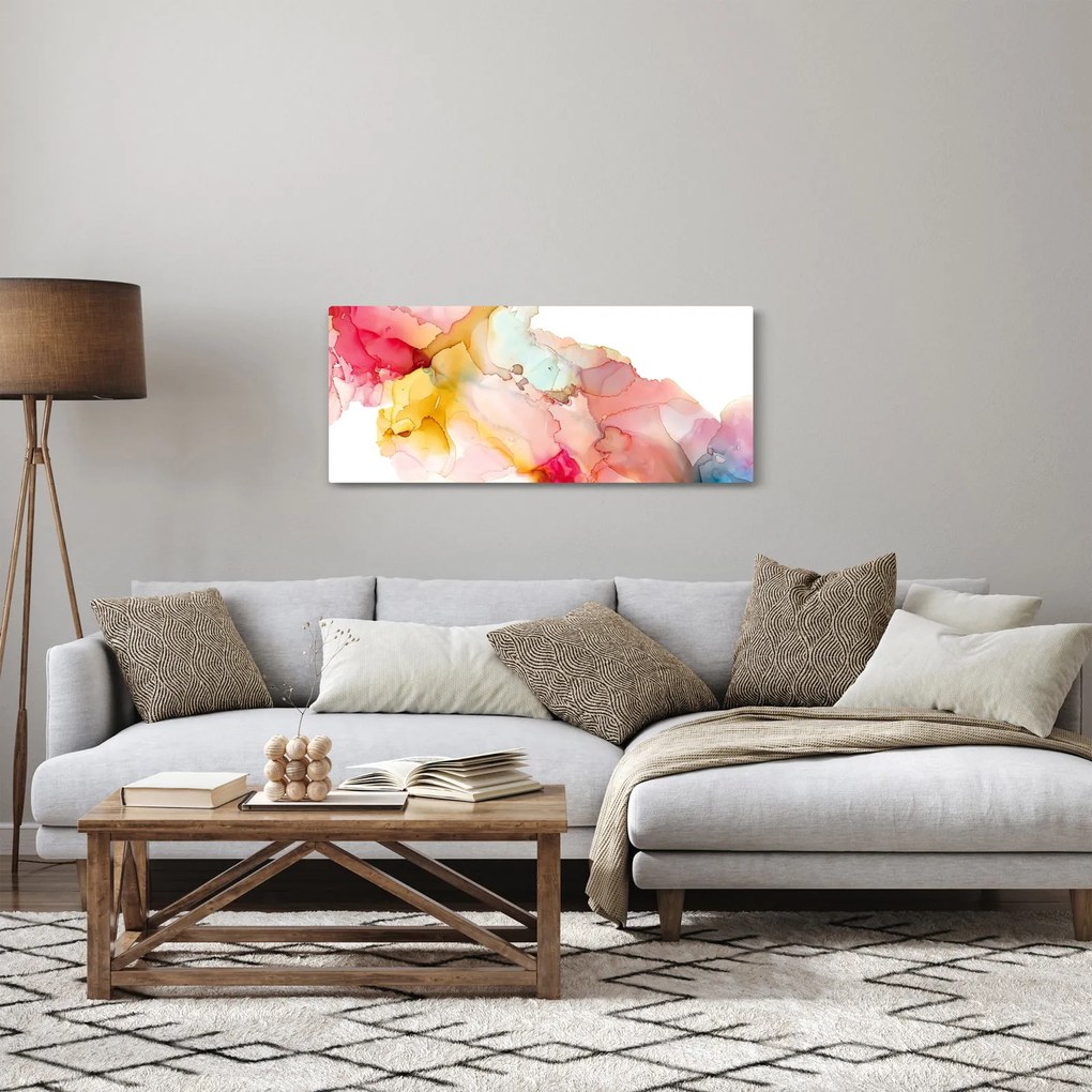 Obraz - Atramentová abstrakcia (120x50 cm)