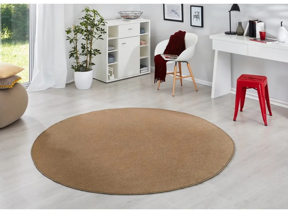 Hnedý okrúhly koberec ø 133 cm Fancy – Hanse Home