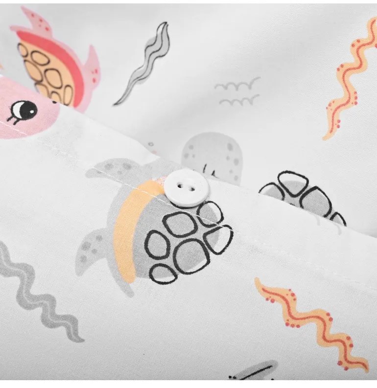 Obliečky detské bavlnené Korytnačky EMI, Detský set 90x130 + 45x65