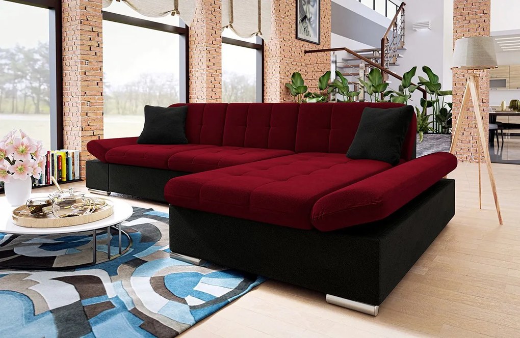 Rohová sedacia súprava Magnir, Dostupné poťahy: Sandu 224.01, Strana: ľavá