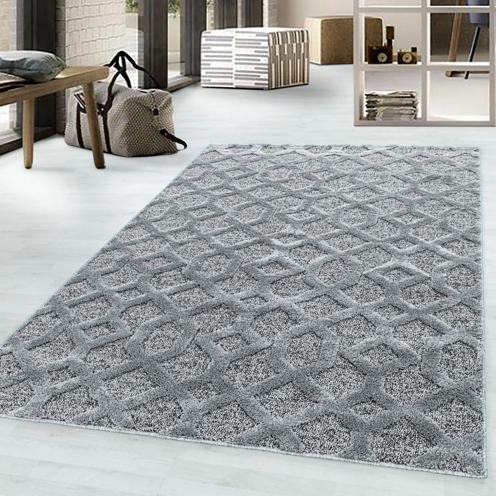 Ayyildiz Kusový koberec PISA 4702, Sivá Rozmer koberca: 160 x 230 cm