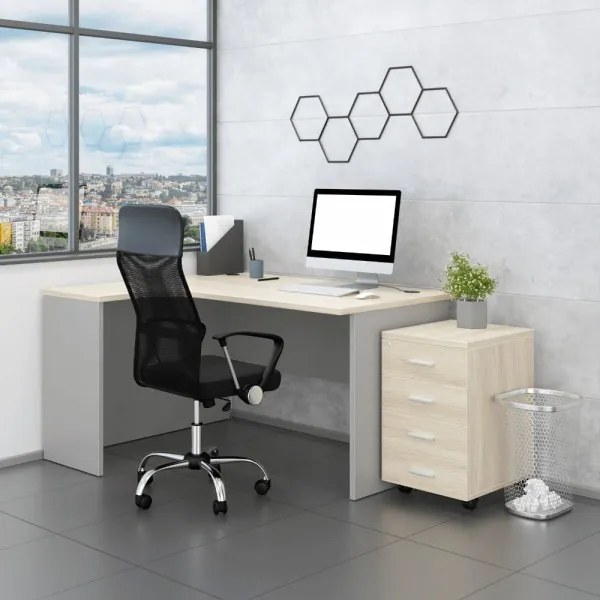 Zostava kancelárskeho nábytku SimpleOffice 2, 140 cm, ľavá