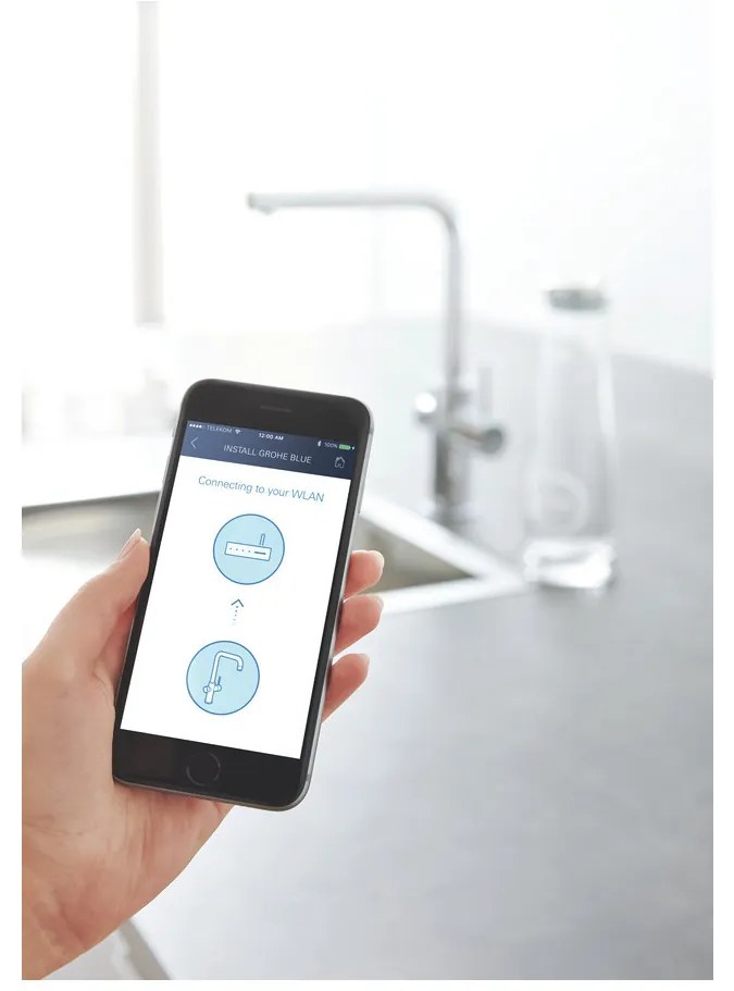 GROHE GROHE Blue Home - Štartovacia sada s výpusťou v tvare L, chróm 31539000