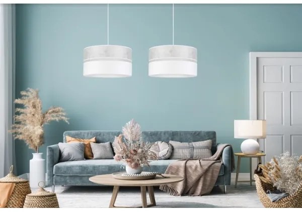 Luster na lanku LIMA 1xE27/60W/230V biela