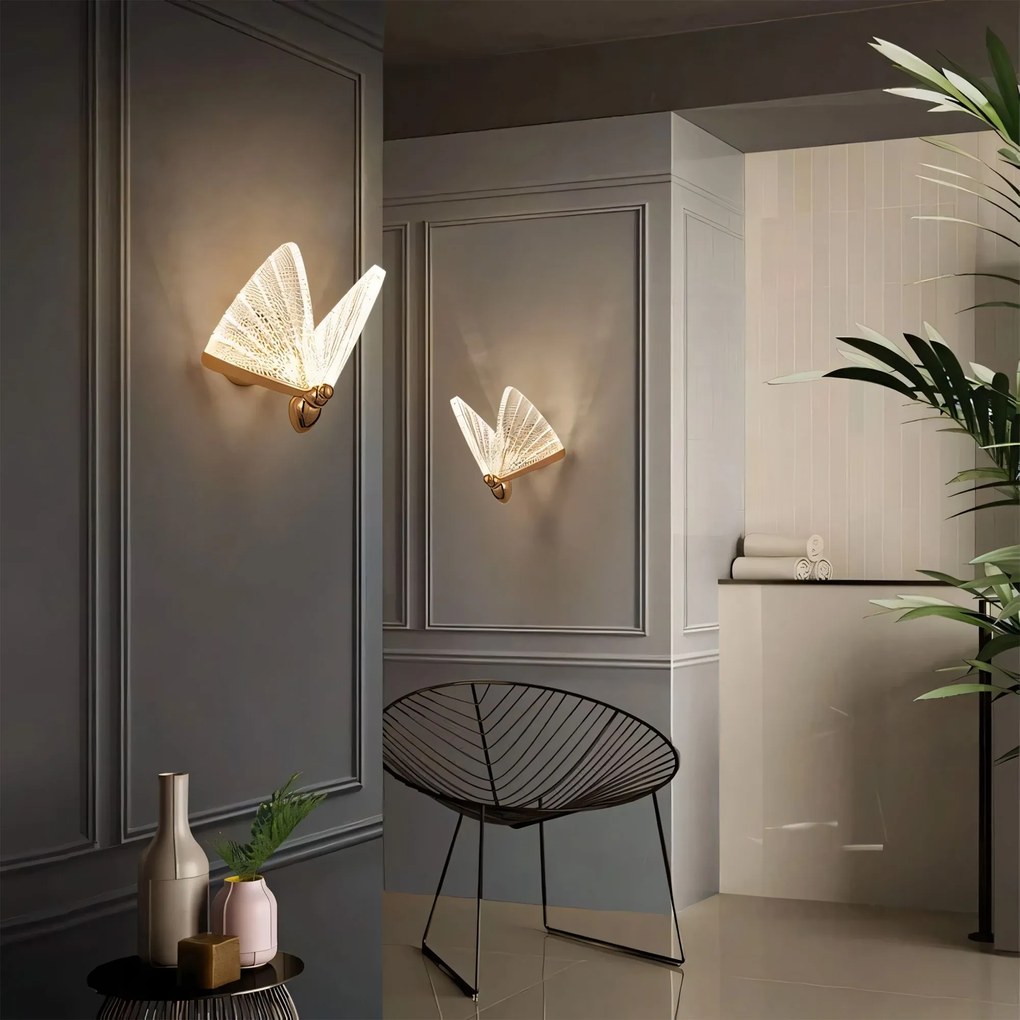 Toolight Toolight, LED nástenné svietidlo, 5W, 3000K, LHJ104-1W, svetlé ružové zlato, OSW-50042