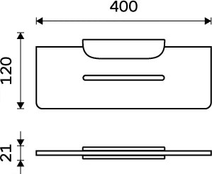 Nimco Polica, 40 cm IXI - NKC X440-90