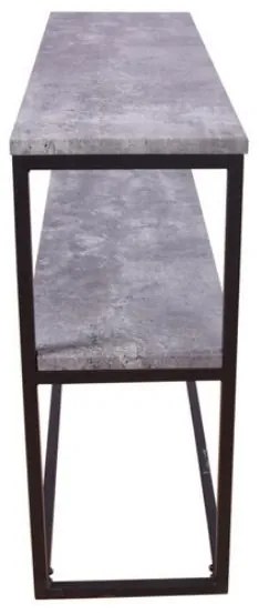 Rise Double konzolový stolík čierna/sivá 110x30