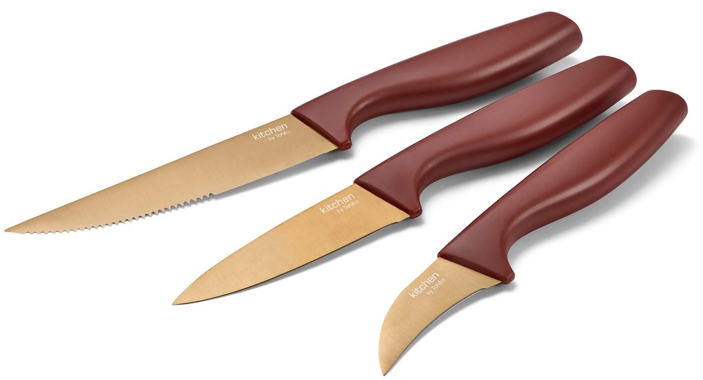 Kuchynské nože, 3 ks