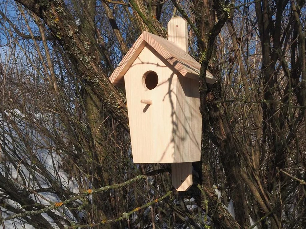 ČistéDrevo Drevená vtáčia búdka borovica