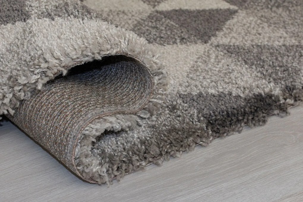 Flair Rugs 160x230 cm Kusový koberec DAKAR Nuru Grey / Ivory, šedá, chodba / predsieň