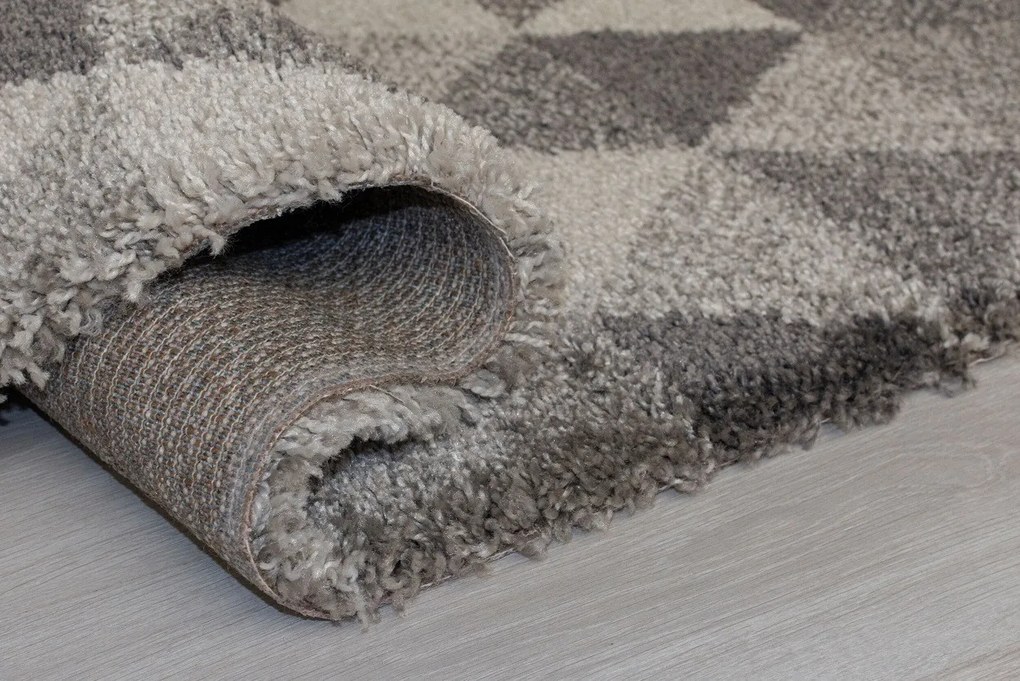 Flair Rugs, AKCIA: 160x230 cm Kusový koberec DAKAR Nuru Grey / Ivory, šedá, chodba / predsieň