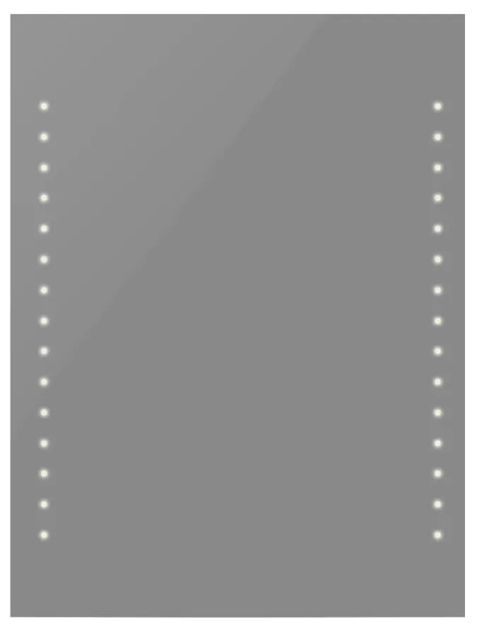 vidaXL Zrkadlo do kúpeľne 50x80 cm s LED svetlami