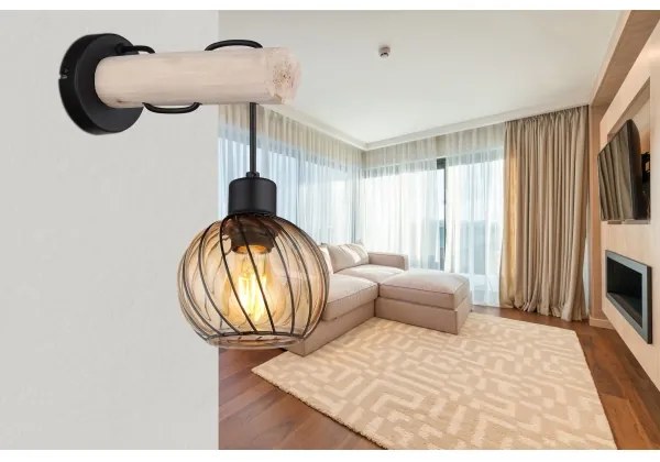 Globo 15534W - Nástenná lampa PAULO 1xE27/15W/230V