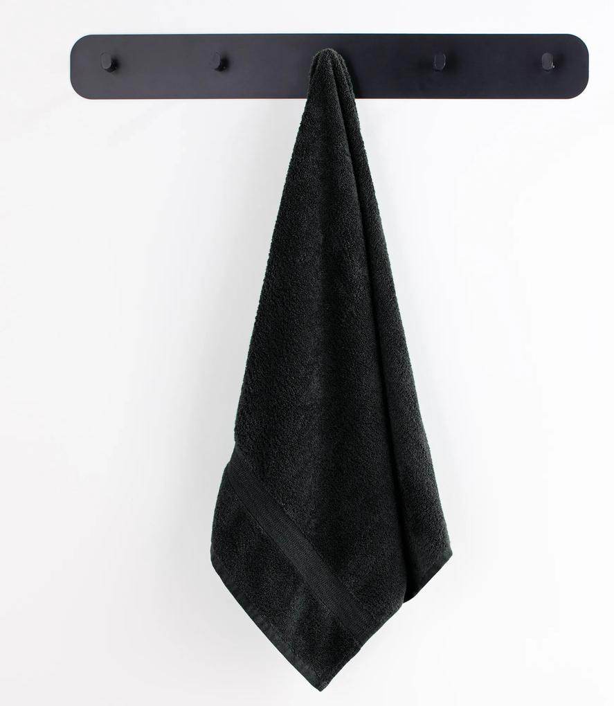 Bavlnený uterák DecoKing Marina čierny