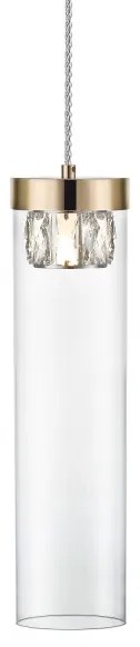 Zuma Line P0389-01D-F7AC - Krištáľový luster na lanku GEM 1xG9/28W/230V