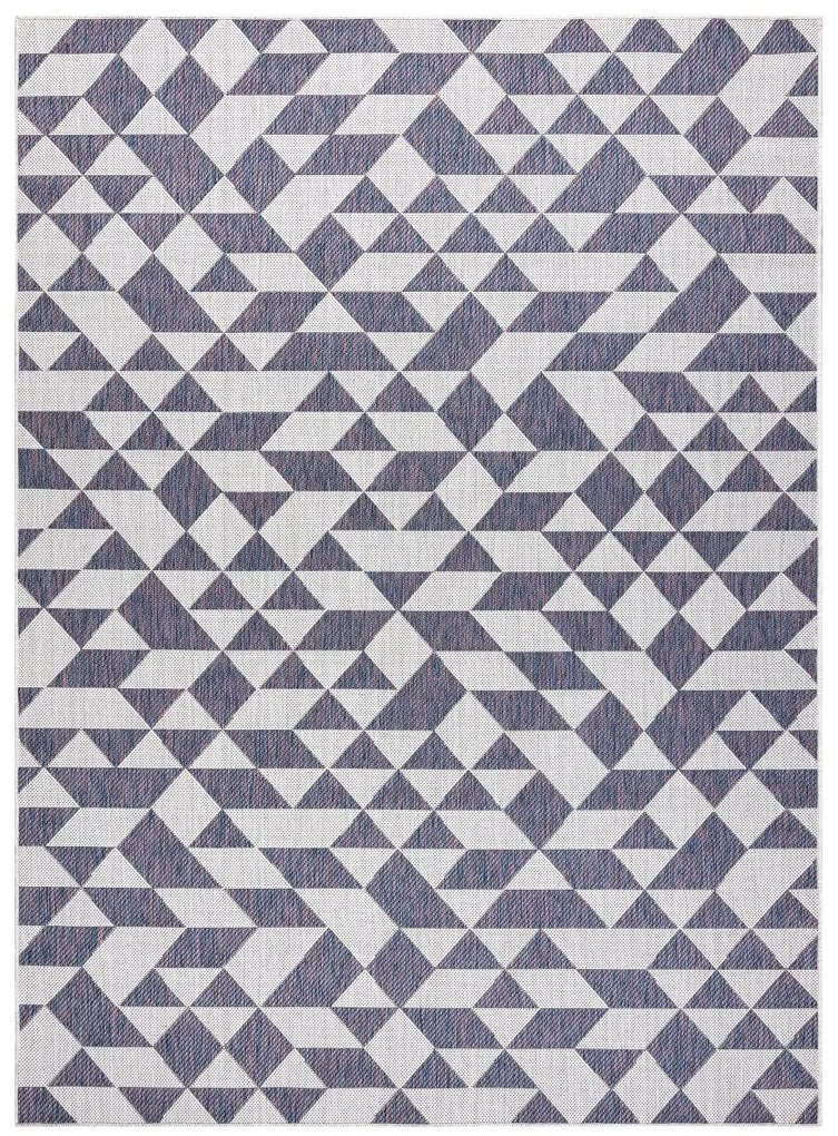 Kusový koberec Sion Sisal Triangles 22373 ecru/blue-pink – na von aj na doma, 80x150, viacfarebná, chodba / predsieň, Dywany Łuszczów