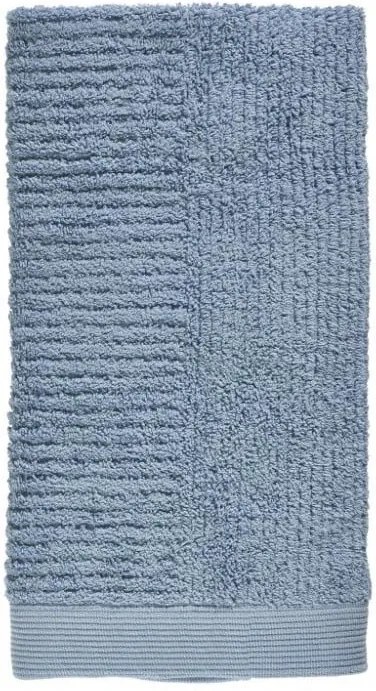 Modrý uterák zo 100% bavlny Zone Classic Blue Fog, 50 × 100 cm