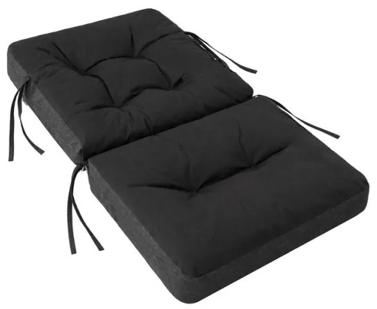 Vankúš na záhradnú hojdačku VENUS 60 cm čierny, ekolen