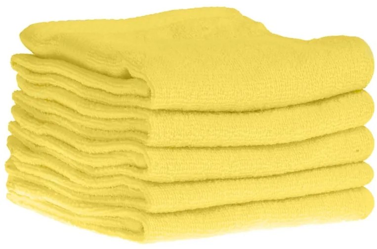 Detský uterák bavlnený 30x50 svetlo žltý EMI