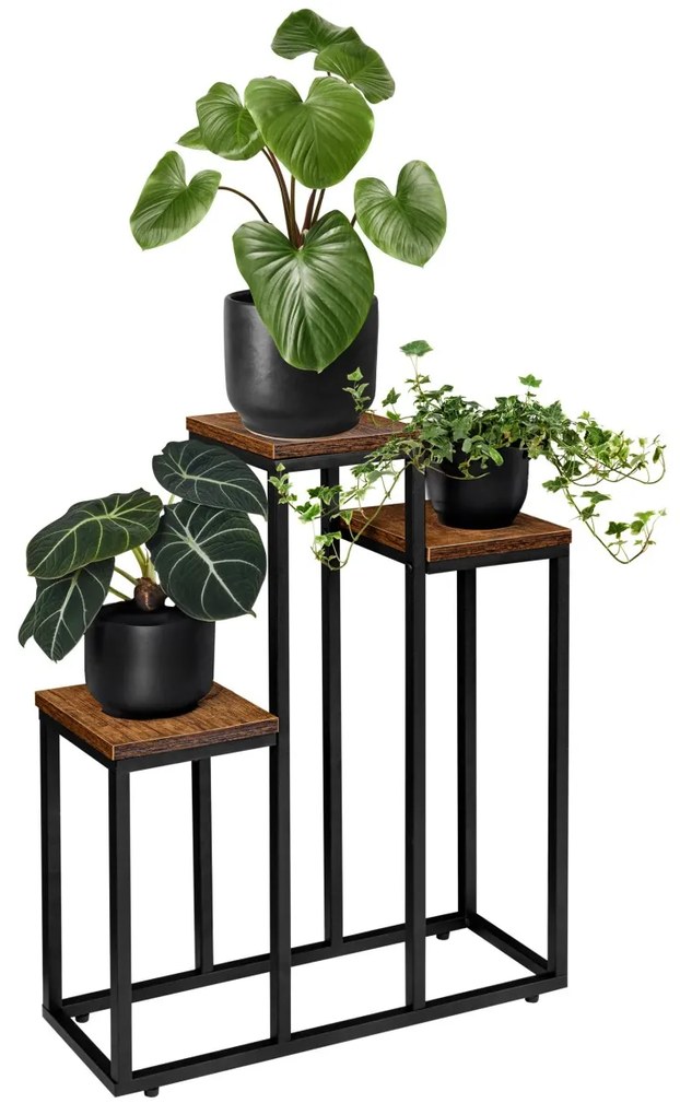 Stojan na kvety Agras hnedý/čierny