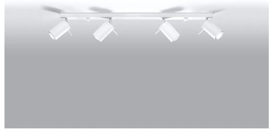 Biele stropné svietidlo Sollux Etna 4L