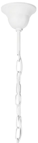 Luster na reťazi DONATO 5xE14/40W/230V biela