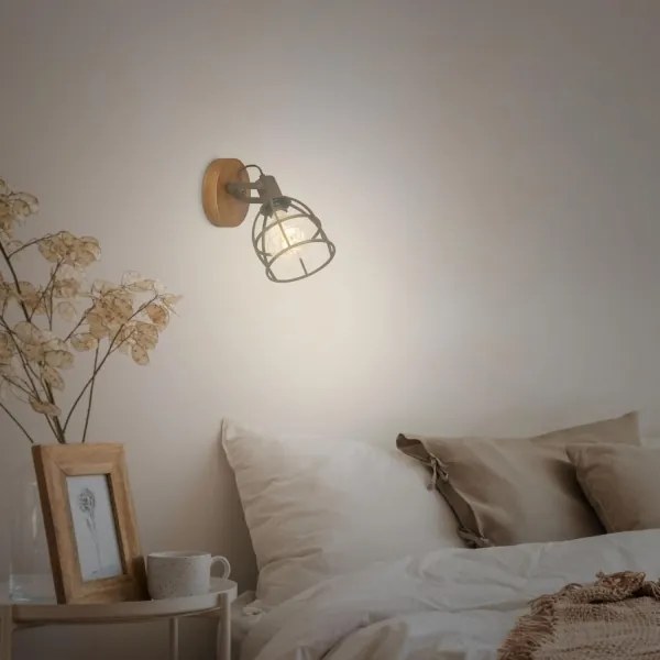 Briloner 2670-014 - Nástenné bodové svietidlo RETRO 1xE27/25W/230V hnedá