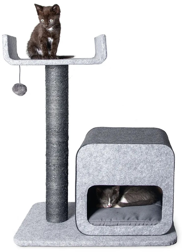 Karlie Škrabadlo pre mačky, sivé (Flavie, 60 x 40 x 77 cm)  (100335725)