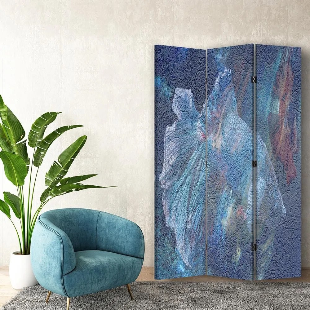 Gario Paraván Secret blue Rozmery: 110 x 170 cm, Prevedenie: Korkový paraván