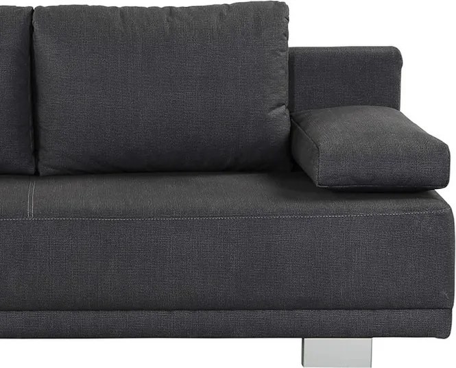 Rozkladacia pohovka Luzio, tmavo šedá látka