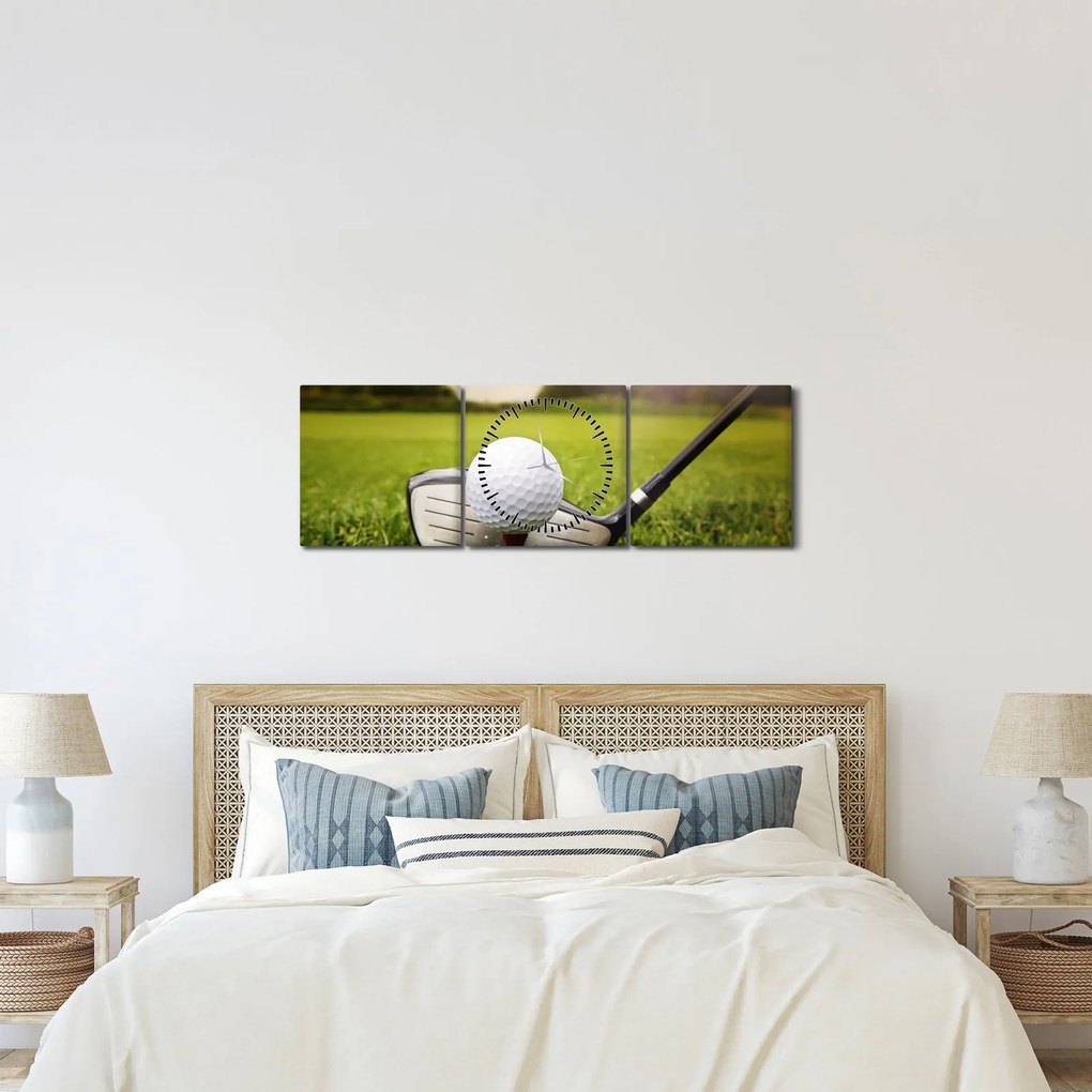 Obraz - Golf (s hodinami) (90x30 cm)
