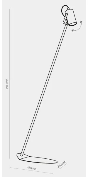 Stojacia lampa REDO 1xGU10/10W/230V biela