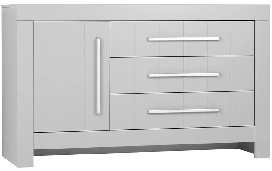 Komoda 3 zásuvková +1 dvierka CALMO šedá